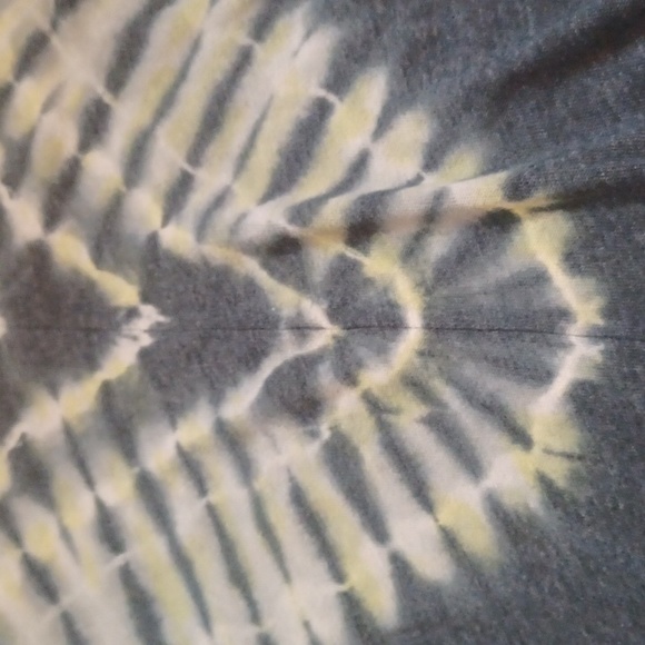 We The Free by Free People Green Tie Dye Cotton Blend Mock Turtleneck - Picture 3 of 10